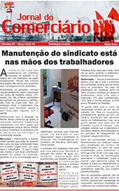 Foto do jornal Sintcope Jornal do Comerciário