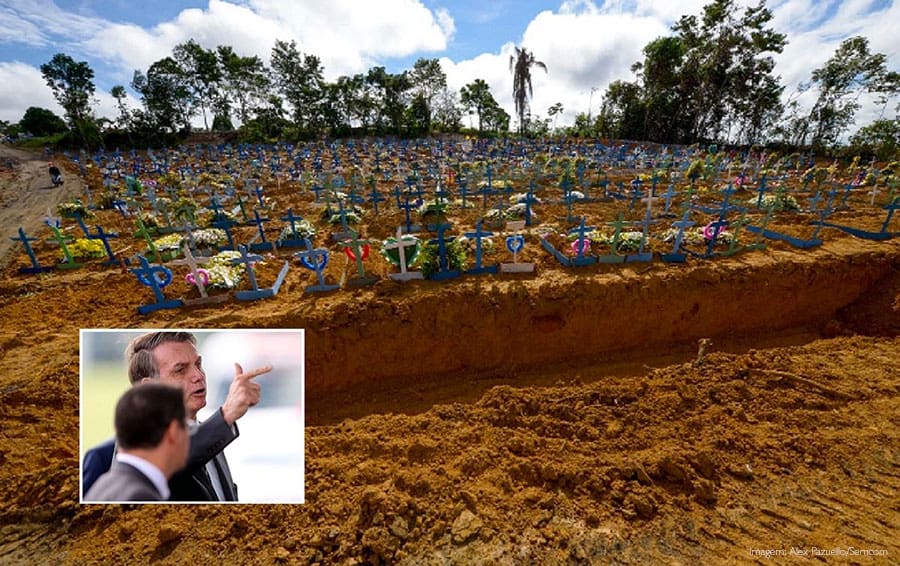 Imagem da notcia Brasil tem mais de 5 mil mortos pelo coronavrus. E da?, diz Bolsonaro