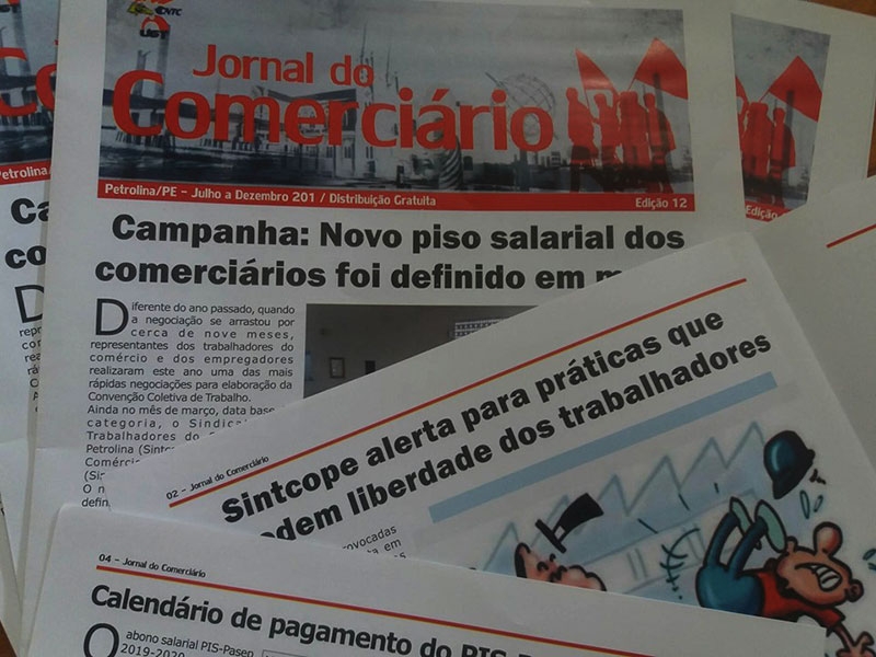 Imagem da notcia Jornal do Comercirio est sendo distribudo aos trabalhadores