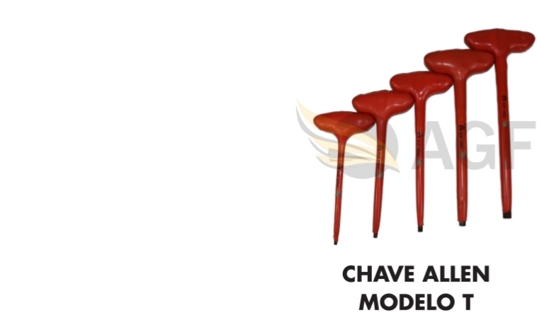 Chave Allen 6mm modelo T Isolao 1000 VOLTS