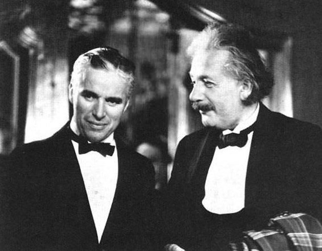 Charlie Chaplin e Albert Einstein